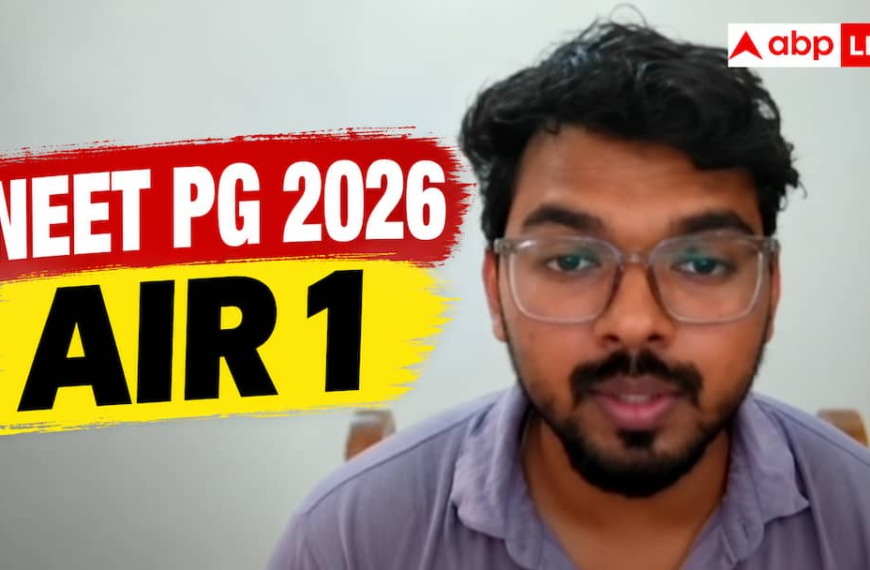 10 हजार MCQ सॉल्व कर डॉ. मोनीश बने NEET PG 2026 टॉपर, हासिल की AIR 1