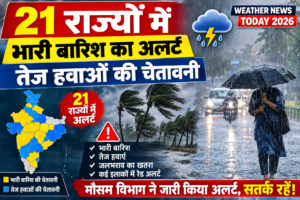 21 राज्यों में भारी बारिश का अलर्ट, तेज&hellip;