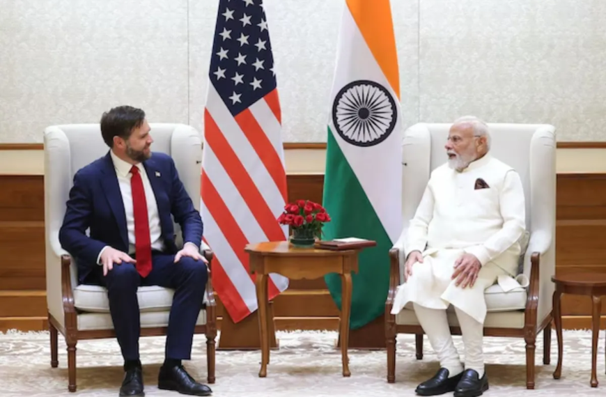 भारत यात्रा पर आए अमेरिकी उपराष्ट्रपति जेडी वेंस से प्रधानमंत्री मोदी ने की बात