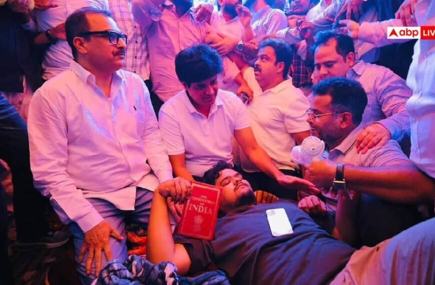 जामिया पहुंचे कांग्रेस सांसद इमरान प्रतापगढ़ी, प्रशासन पर लगाया गंभीर आरोप