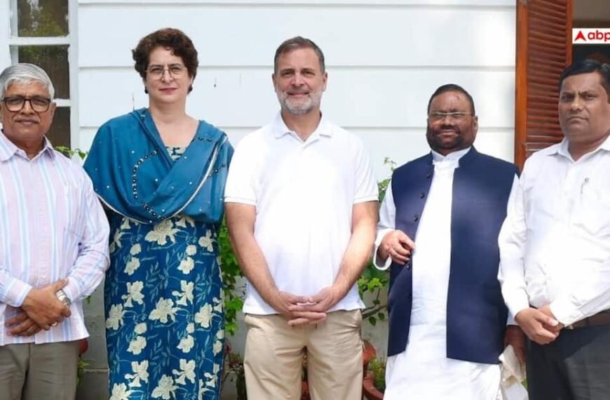 अखिलेश को परेशान करेगी ये तस्वीर! राहुल-प्रियंका से पुराने सहयोगी ने मिलाया हाथ