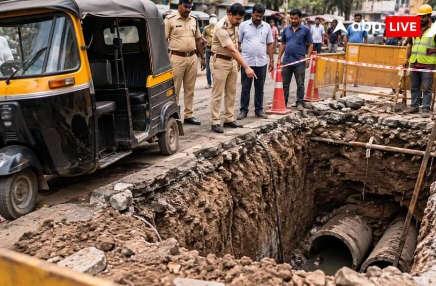 पुणे में खोदा गया 10 फुट गहरा गड्ढा बना जानलेवा, गिरकर बुजुर्ग की मौत