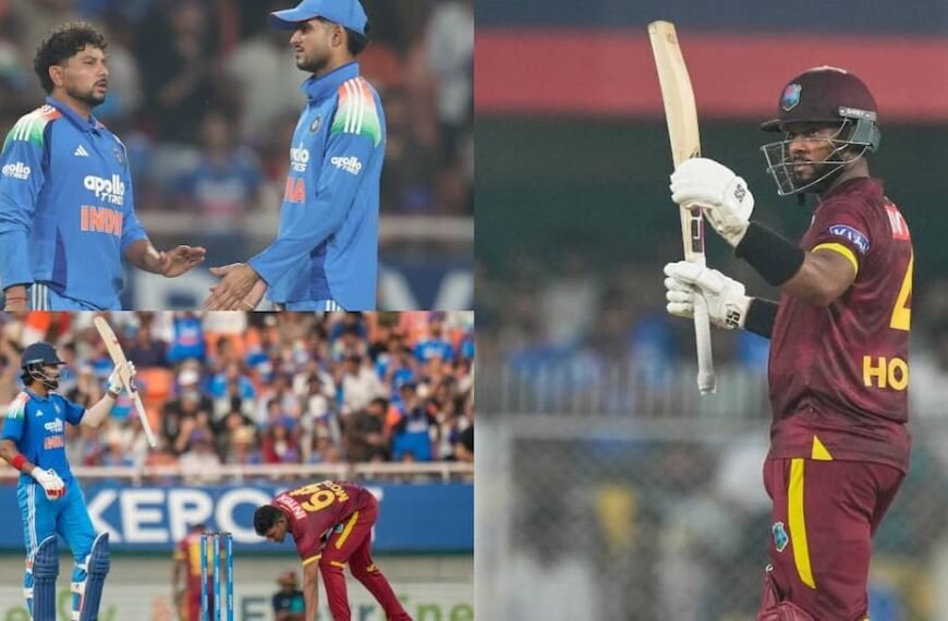 IND vs WI 3rd ODI Highlights: 351 रन बनाकर हारा भारत, तीसरे वनडे में शाई होप ने अकेले वेस्टइंडीज को दिलाई जीत