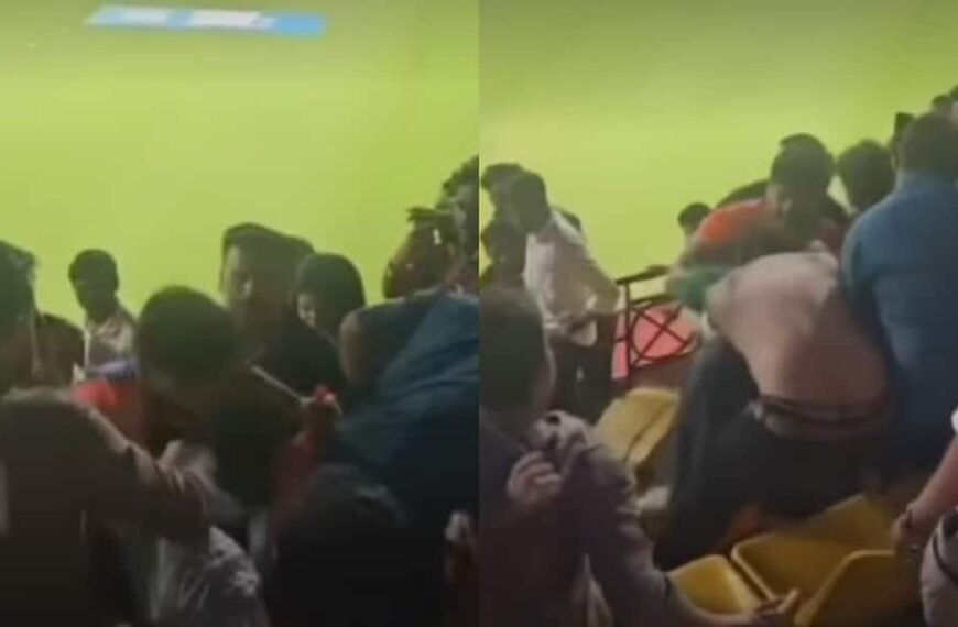 स्टेडियम में चले लात-घूंसे, भारत-वेस्टइंडीज के तीसरे टी20 में बवाल! वीडियो वायरल 