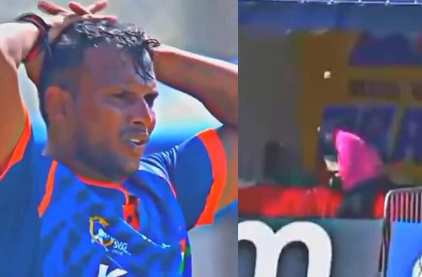 Watch: क्रिकेट मैच में अंपायर के साथ दर्दनाक हादसा, गेंद लगते ही बेसुध होकर गिरे