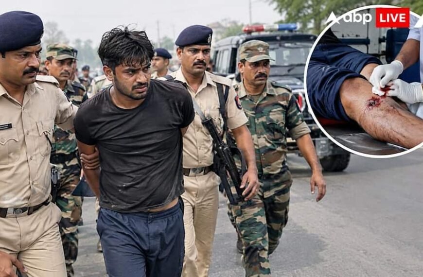 पटना में मर्डर के आरोपी का हॉफ एनकाउंटर, पैर में लगी गोली